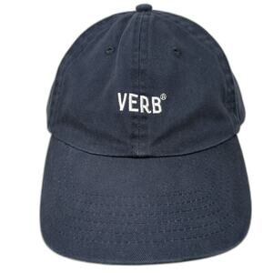 Verb Slideback Baseball Cap Blue One Size Adjustable Embroidered Vented Holes